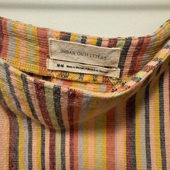 Urban Outfitters linen skirt with leg slit. Size medium. Multi colour - Picture 2 of 3